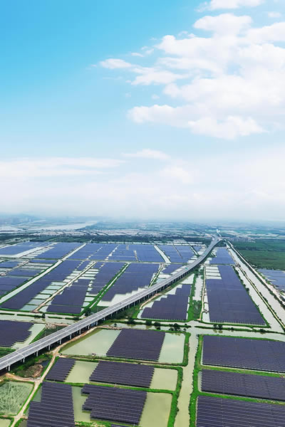 Aquavoltaics Utility-scale Power station （Hezhou North, Zhuhai，，，，，，China）